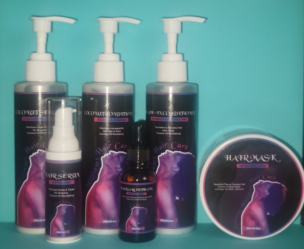 Serious Williams hair care set