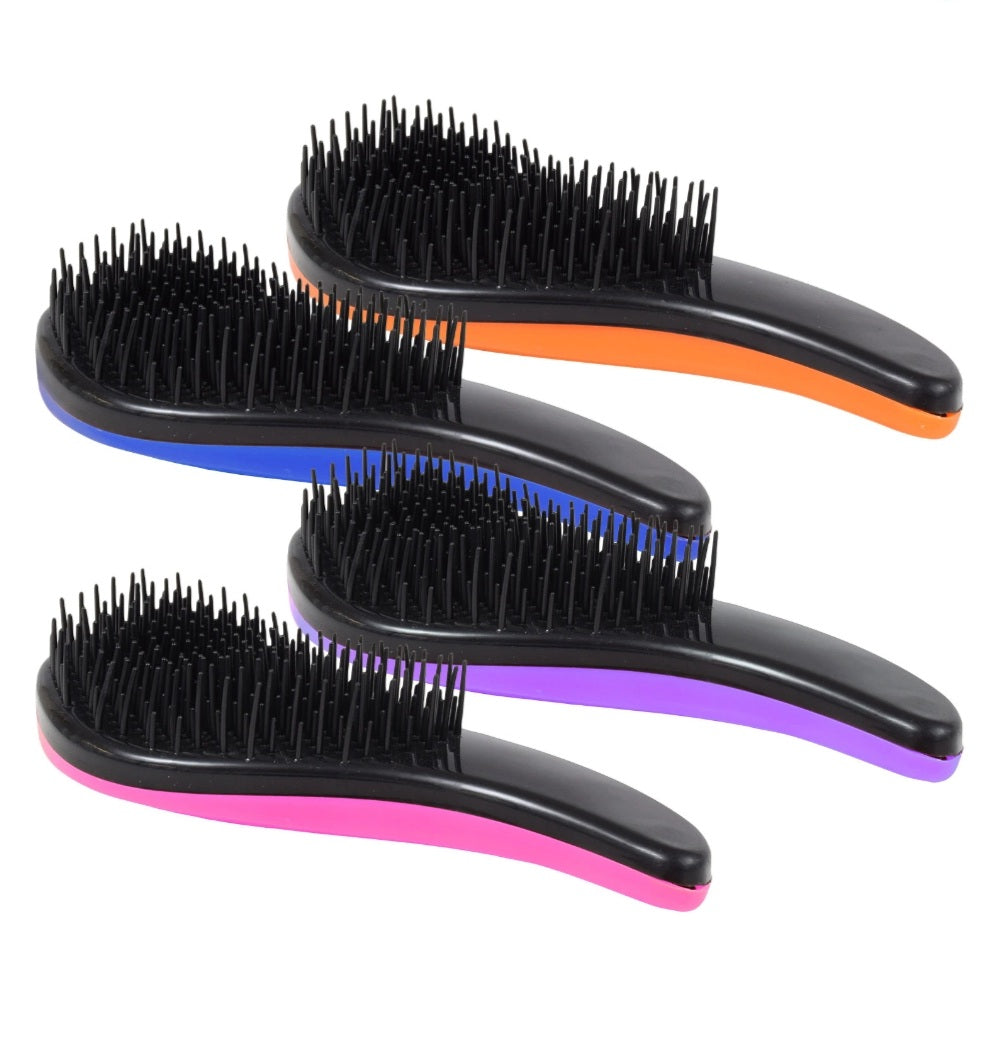 Detangling hair brush